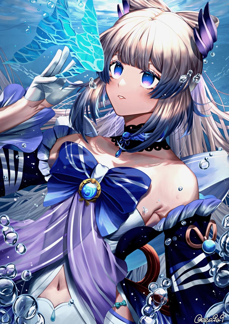 二次元同人插画#晚安原神【210930】