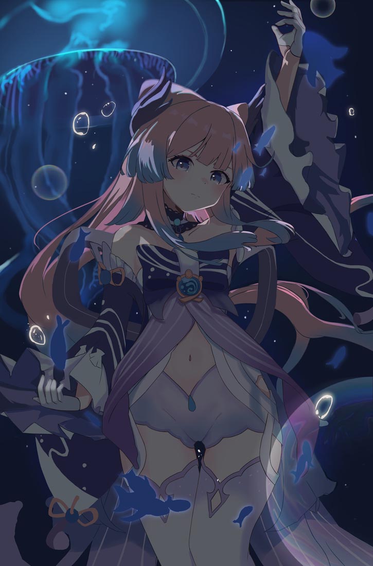 二次元同人插画#晚安原神【211001】