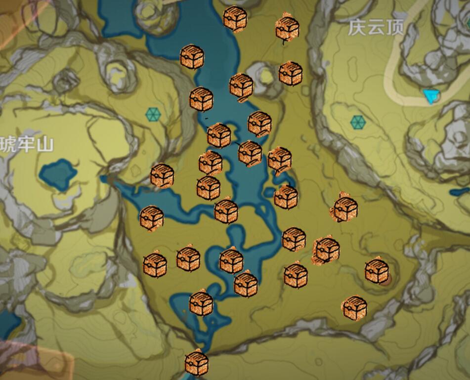 原神攻略：逐月符&宝箱100%全收集【获取咸鱼大剑】