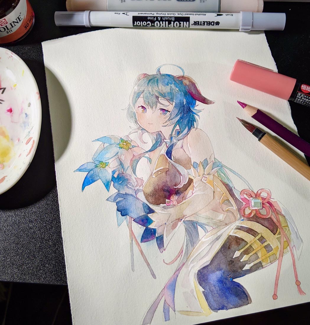 同人图#午安原神【211007】