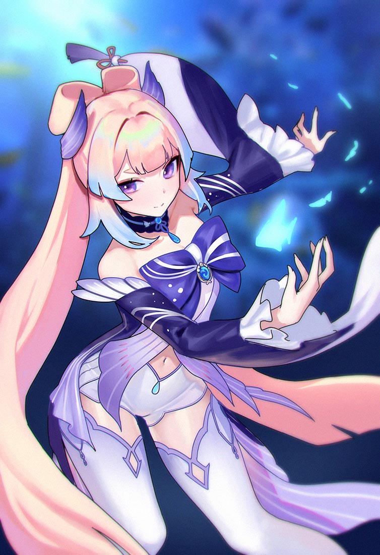 美少女同人插画#晚安原神【211008】