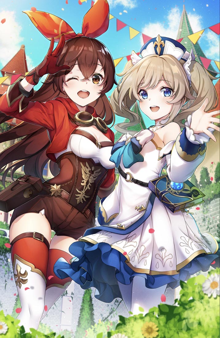 美少女同人插画#晚安原神【211008】