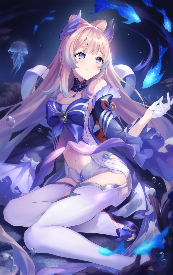 美少女同人插画#晚安原神【211009】