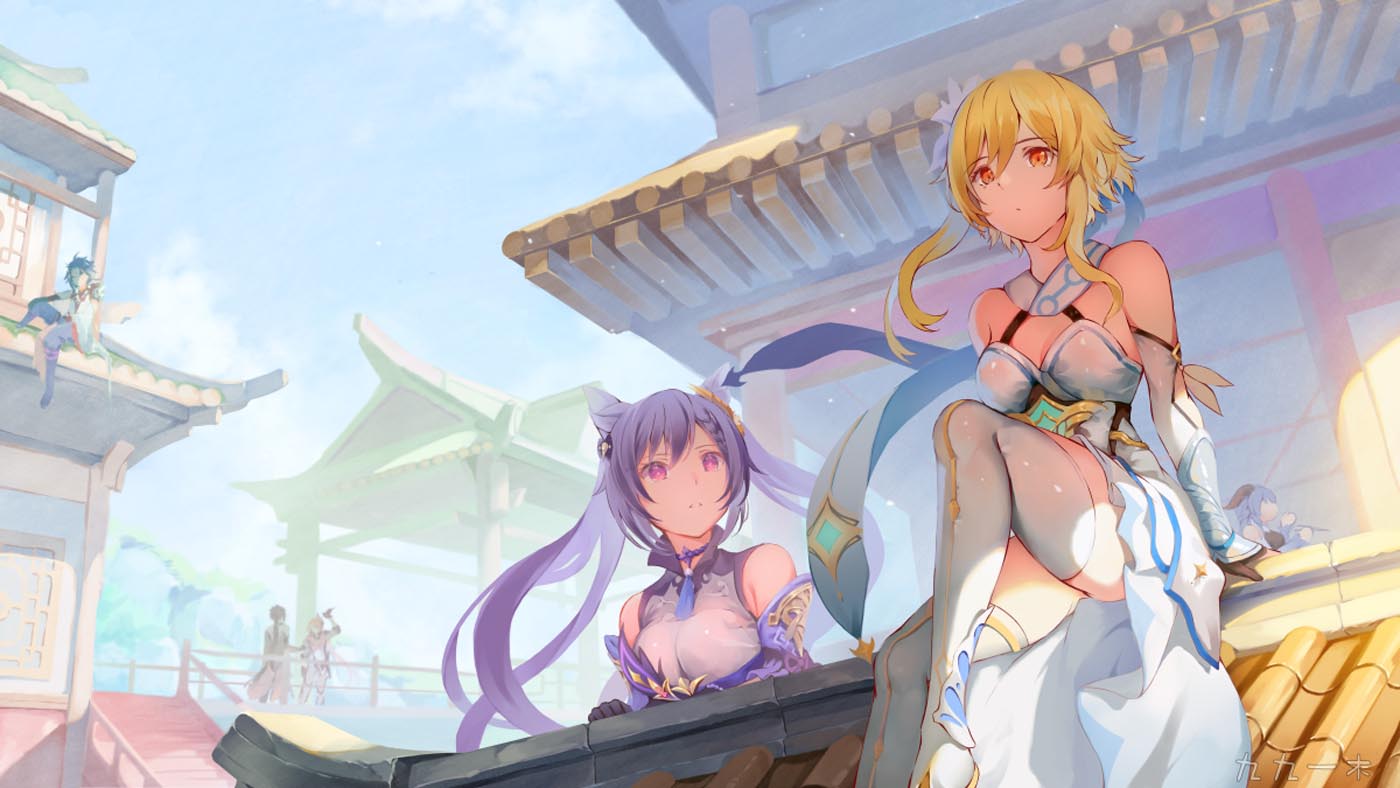 美少女同人插画#晚安原神【211009】