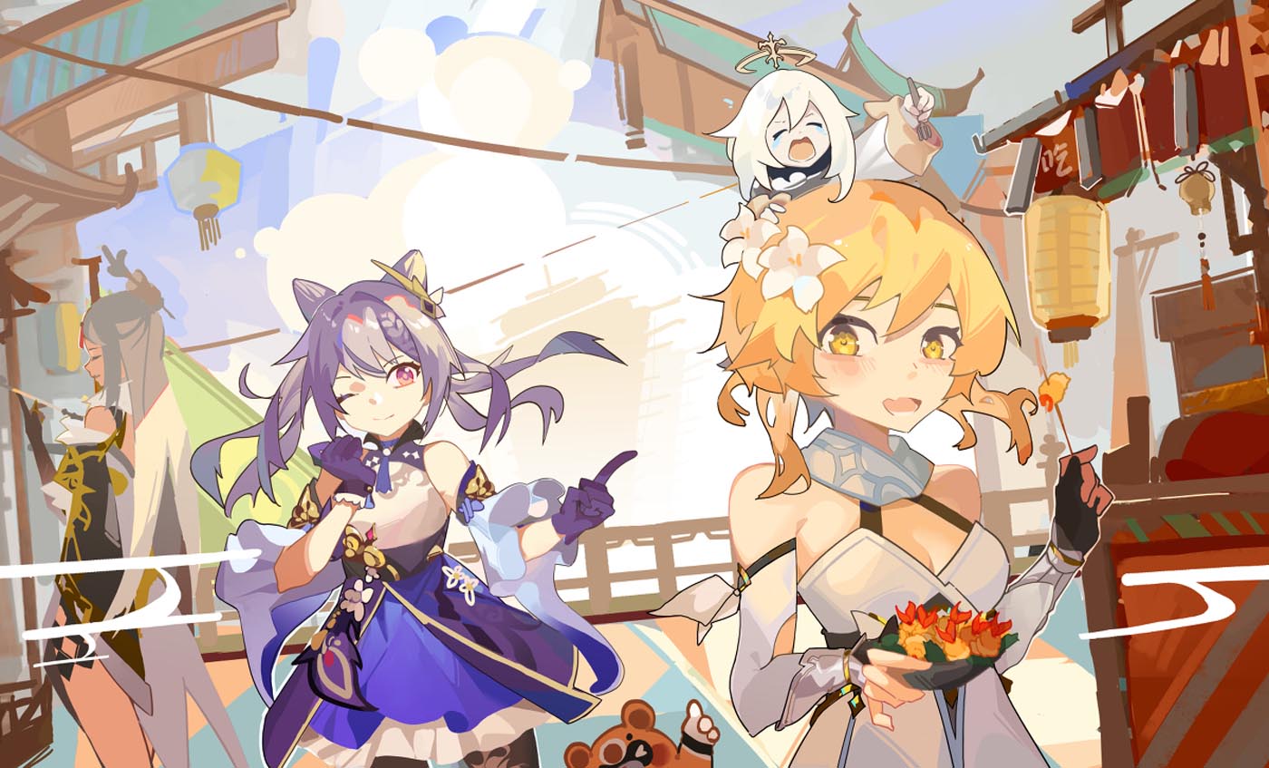 二次元美少女同人图#早安原神【211010】