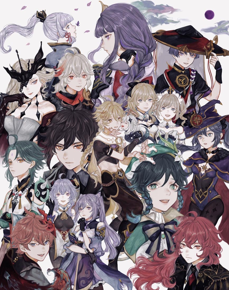 二次元美少女同人图#晚安原神【211012】