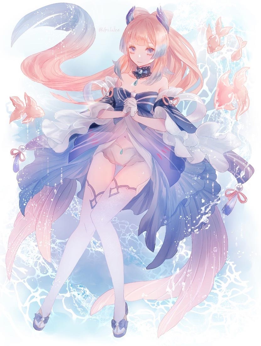 P站二次元同人图#晚安原神【211014】