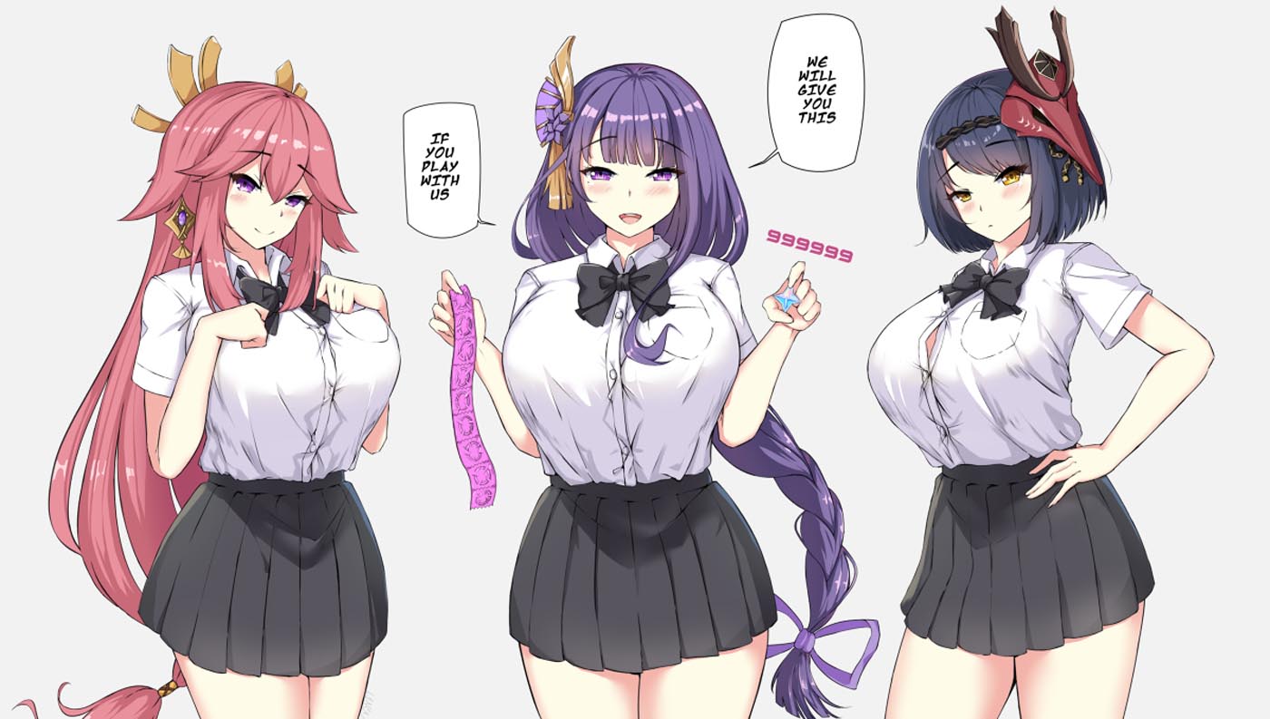 P站二次元同人图#晚安原神【211014】