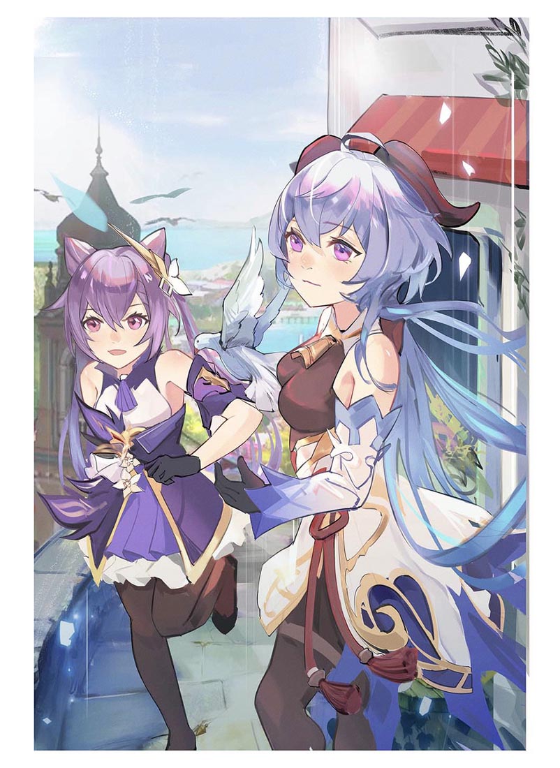 P站二次元同人图#晚安原神【211015】