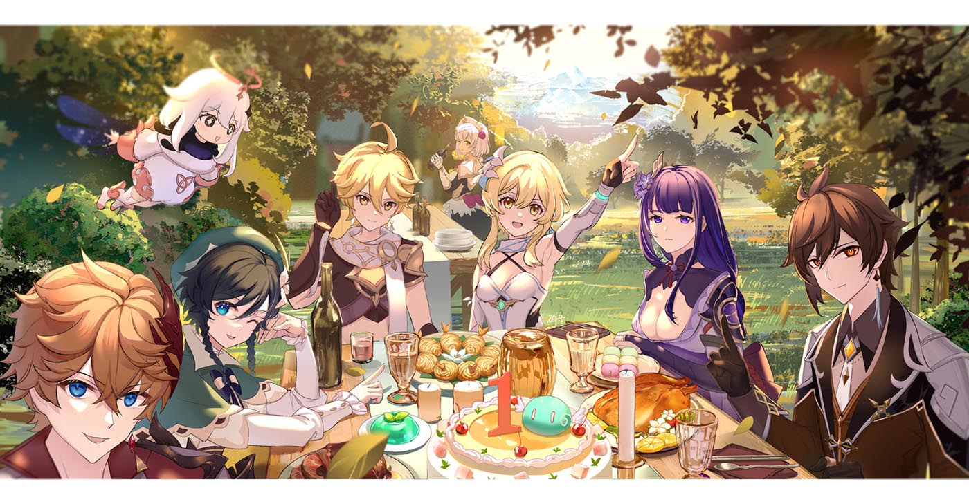 Pixiv二次元插画#午安原神【211017】