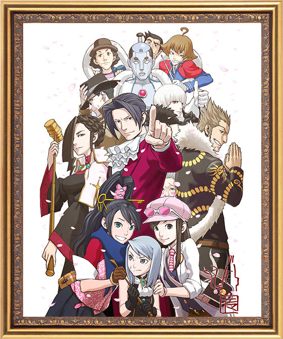 《逆转裁判》20周年官方纪念插画