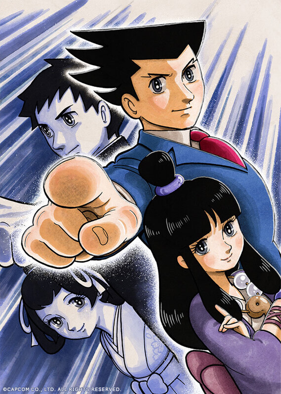 《逆转裁判》20周年官方纪念插画