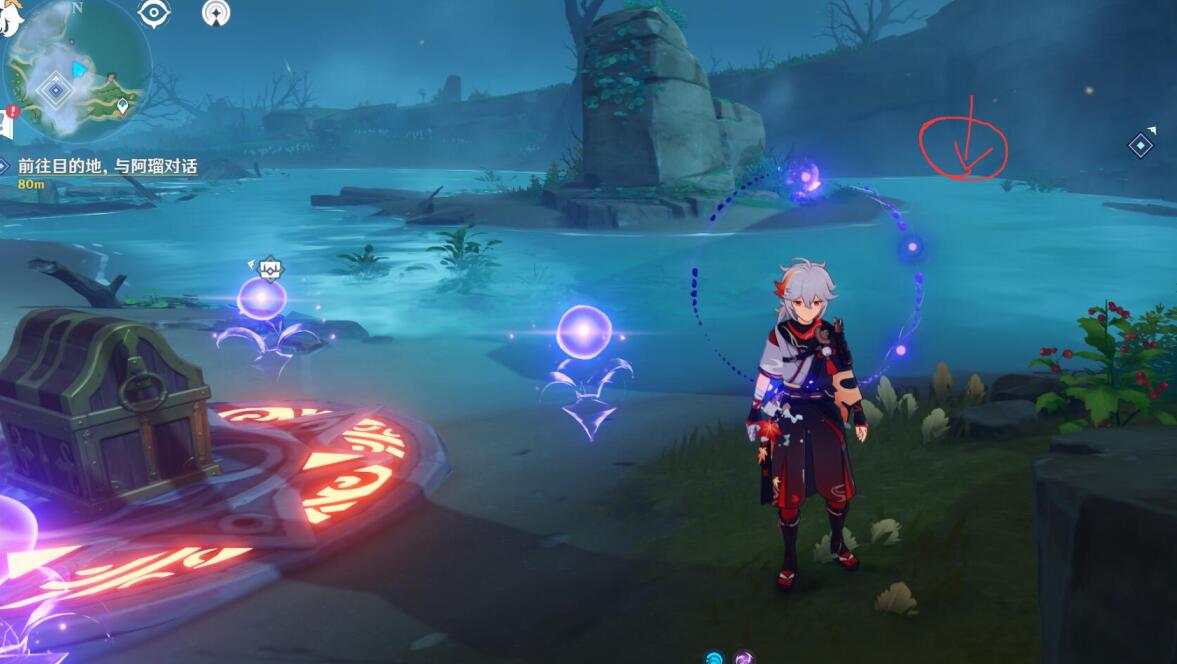 原神攻略：稻妻 鹤观岛—4个雷灵宝箱 解密方法