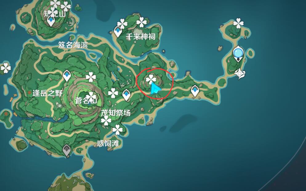 原神攻略：稻妻 鹤观岛—第一棵栖木 【山上4个符文】 解密