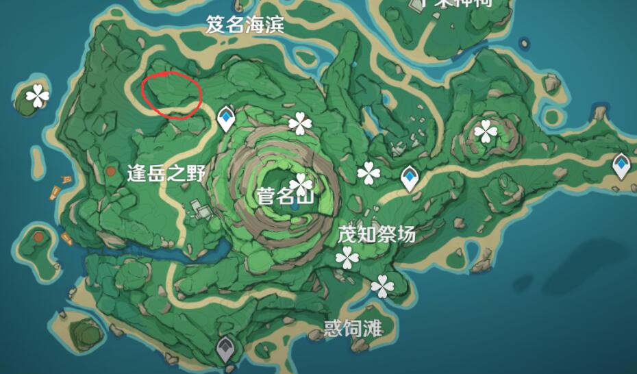 原神攻略：稻妻 鹤观岛—菅名山左上【3个雷探针】 解密顺序