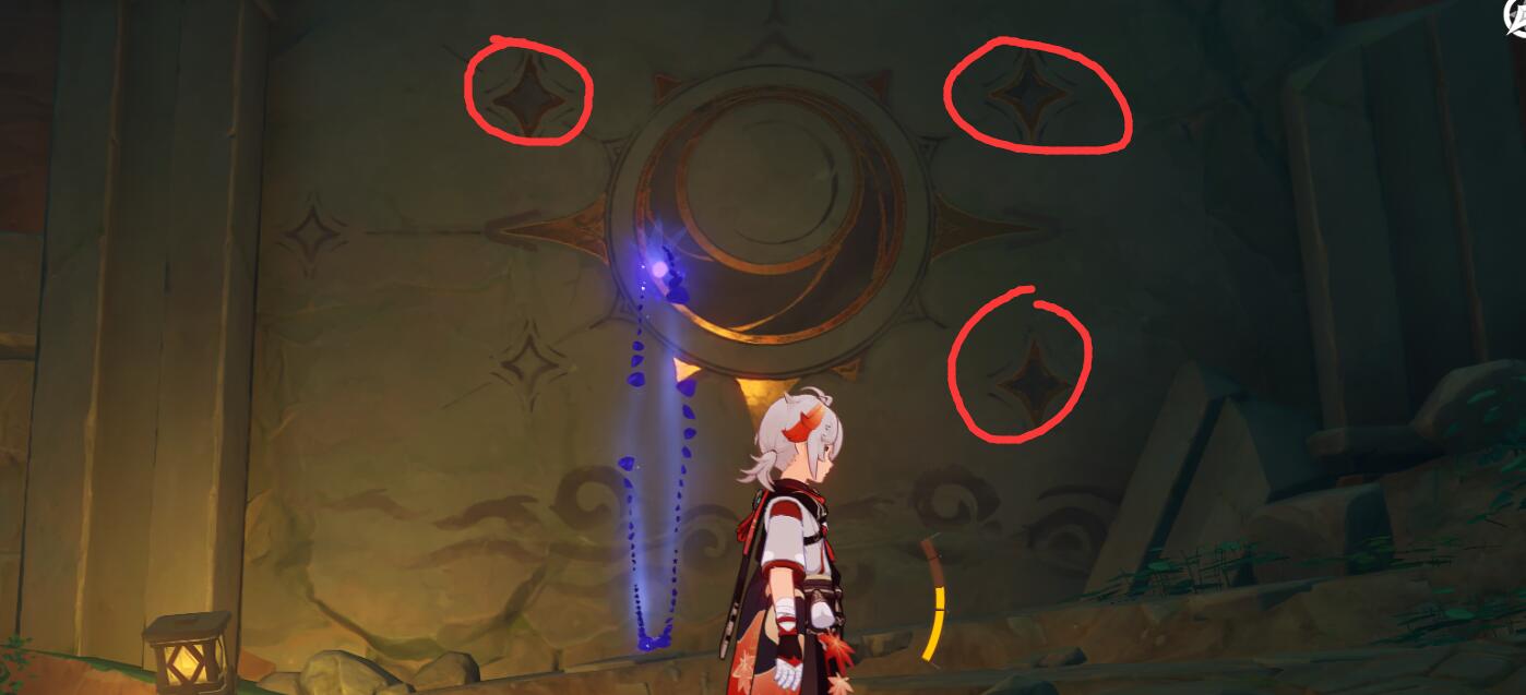 原神攻略：稻妻 鹤观岛—知比山地宫 【5个火把】 解密