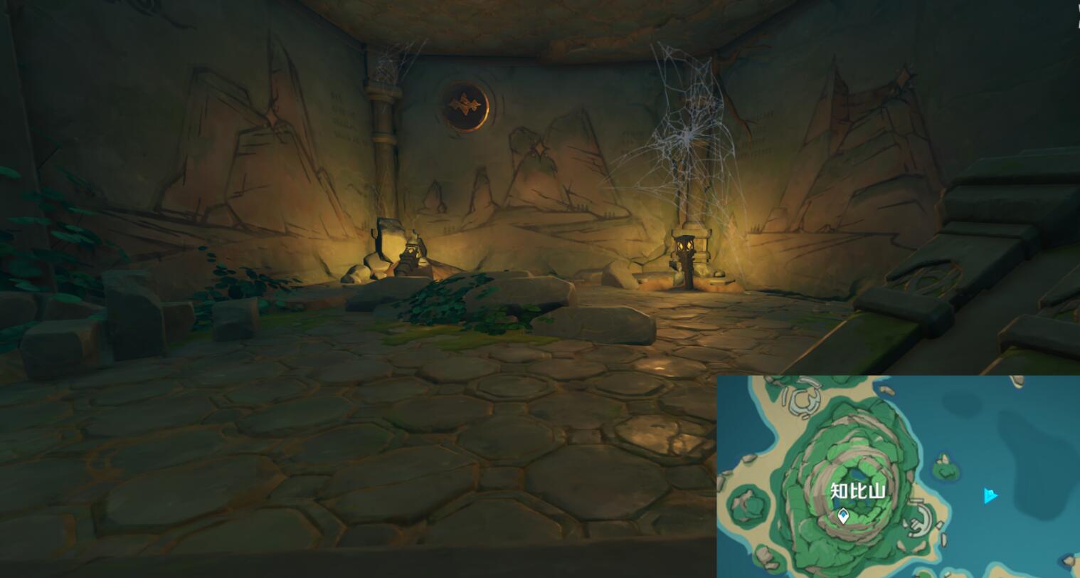 原神攻略：稻妻 鹤观岛—知比山地宫【壁画上的三个宝珠】大型解密