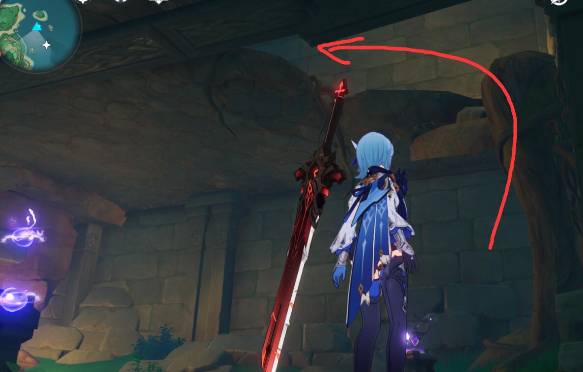 原神攻略：稻妻 鹤观岛—知比山地宫【壁画上的三个宝珠】大型解密