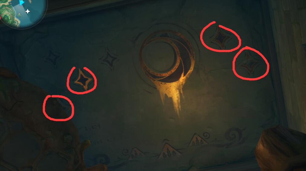 原神攻略：稻妻 鹤观岛—知比山【6个壁画解密、最后的雷神瞳】