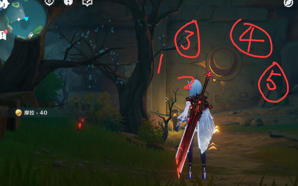 原神攻略：稻妻 鹤观岛—知比山【6个壁画解密、最后的雷神瞳】