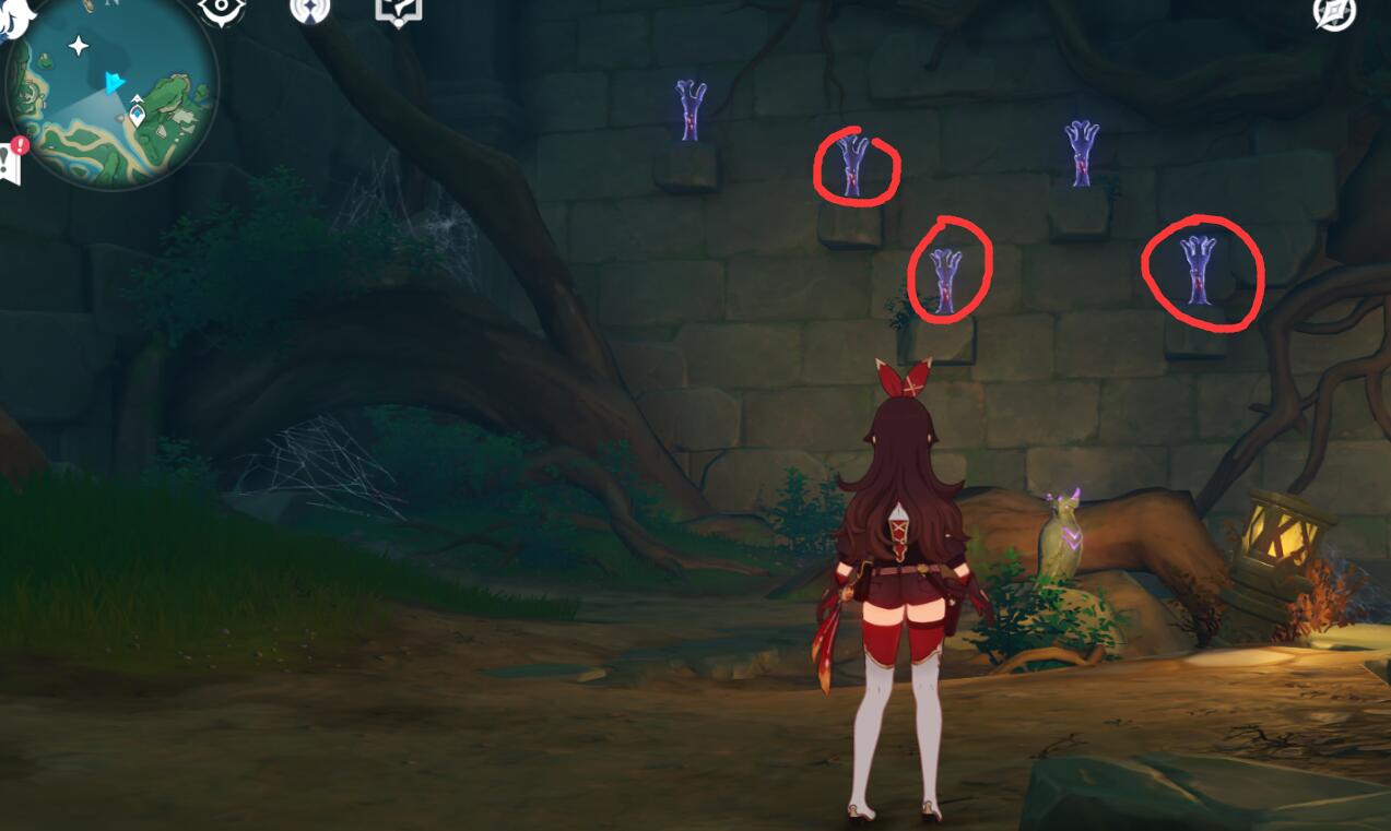 原神攻略：稻妻 鹤观岛—知比山【6个壁画解密、最后的雷神瞳】