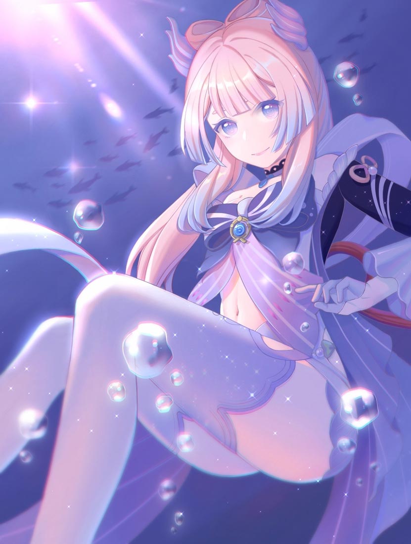 二次元插画#晚安原神【211024】