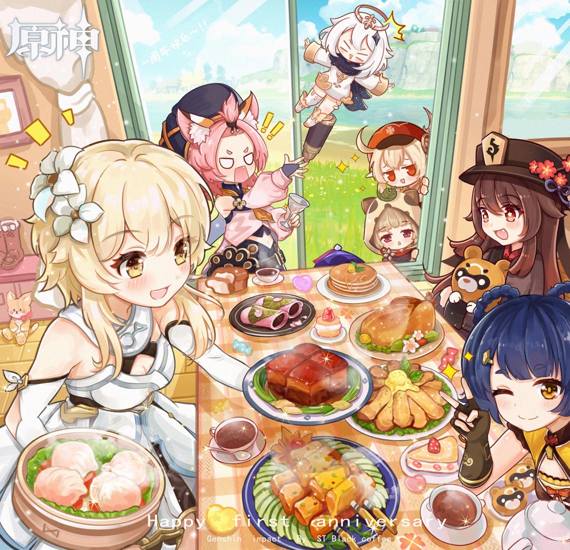 二次元美少女插画#早安原神【211101】