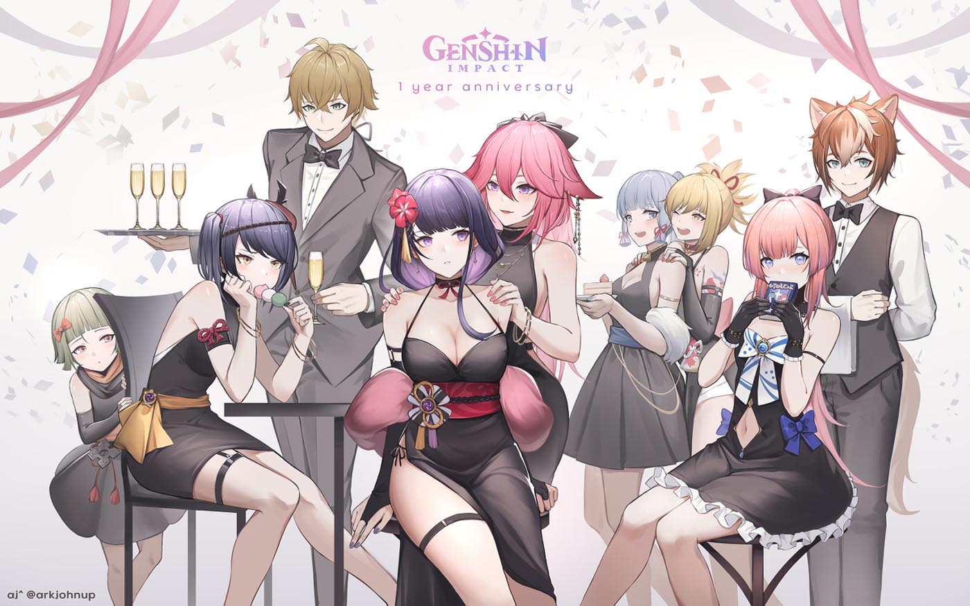 二次元美少女插画#午安原神【211101】