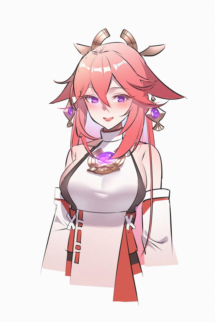 二次元美少女插画#晚安原神【211101】