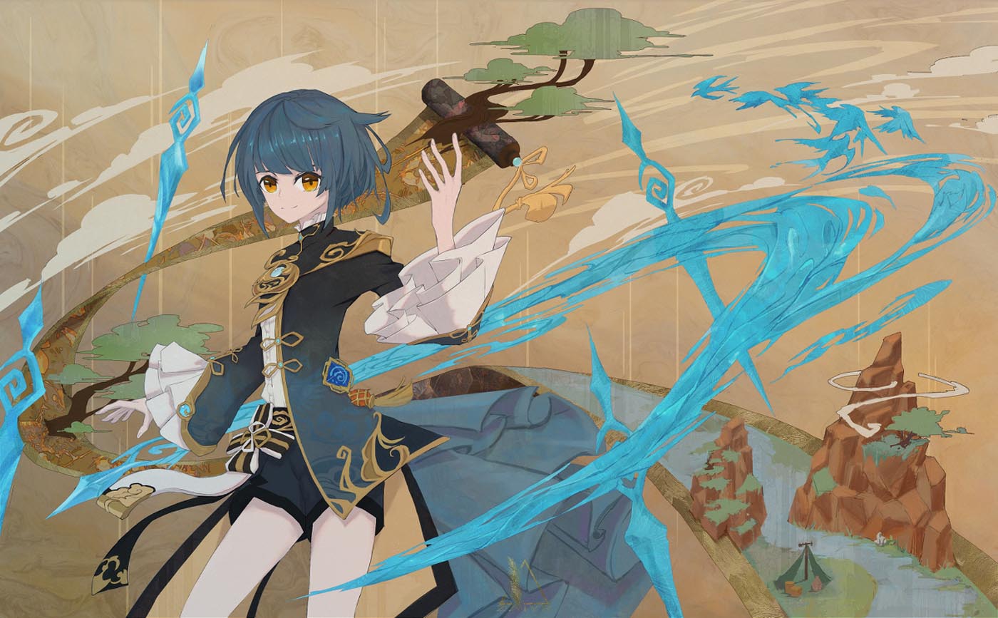 二次元美少女插画#早安原神【211102】