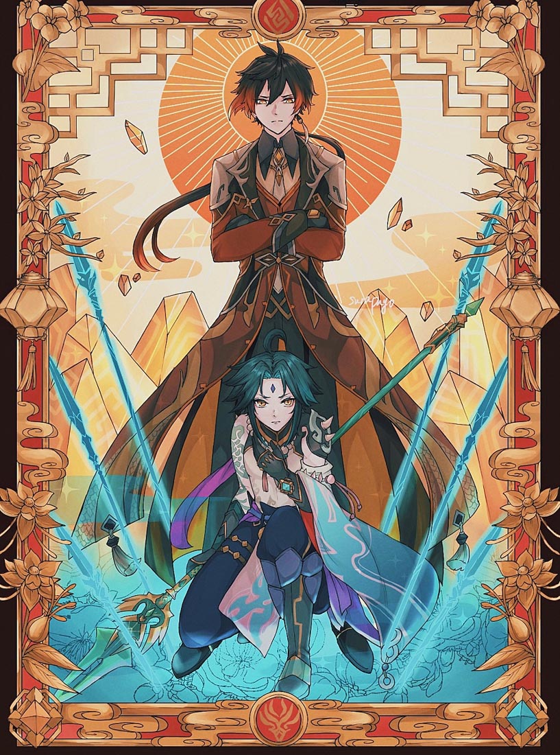 二次元美少女插画#午安原神【211102】