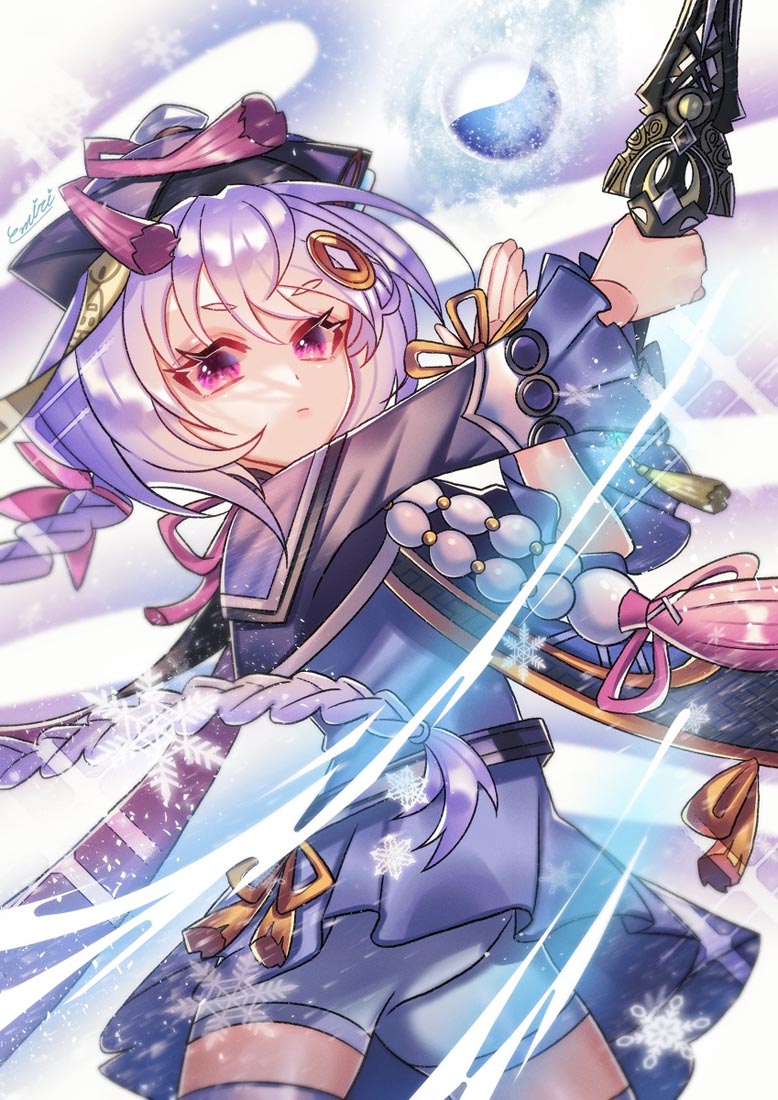 二次元美少女插画#晚安原神【211102】