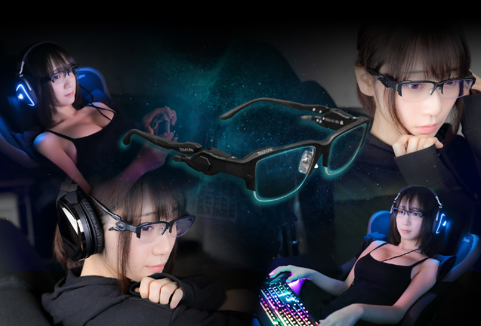 「伊织萌」代言Bauhutte游戏眼镜BGG-02-BK现已发售