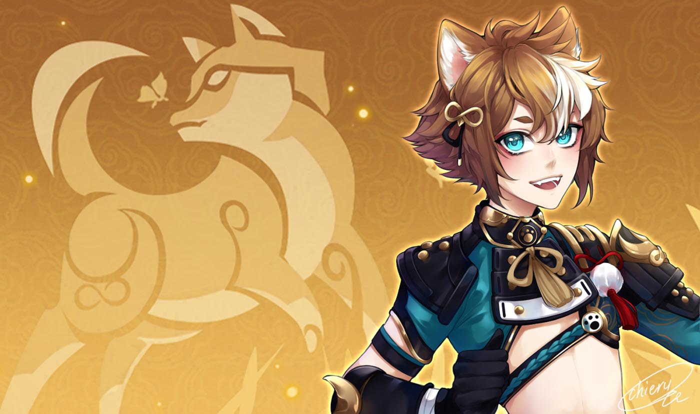 二次元插图#Xman晚安原神【211118】