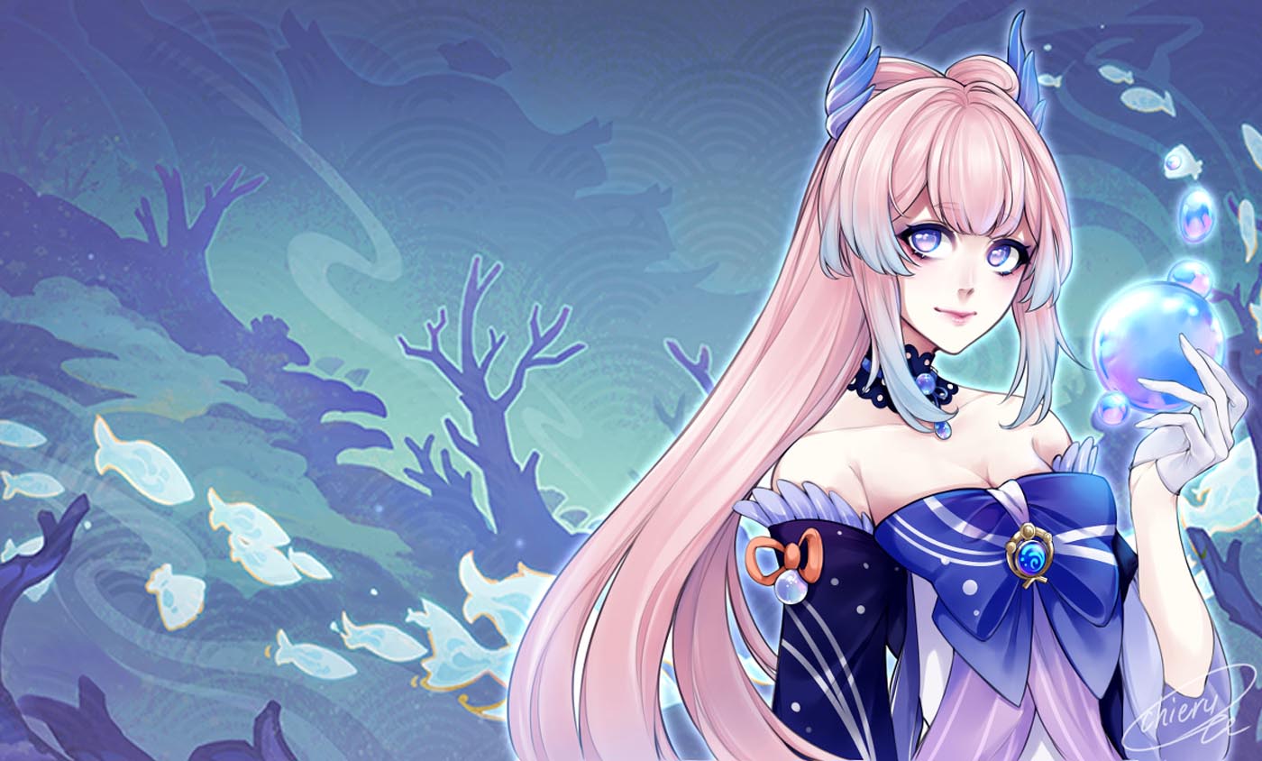 二次元插图#Xman晚安原神【211118】