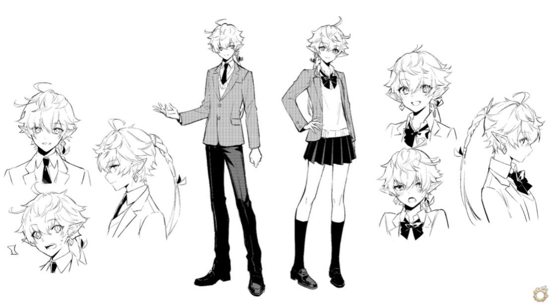 《最终幻想14》衍生漫画「私立艾欧泽亚学园」新视觉图公布