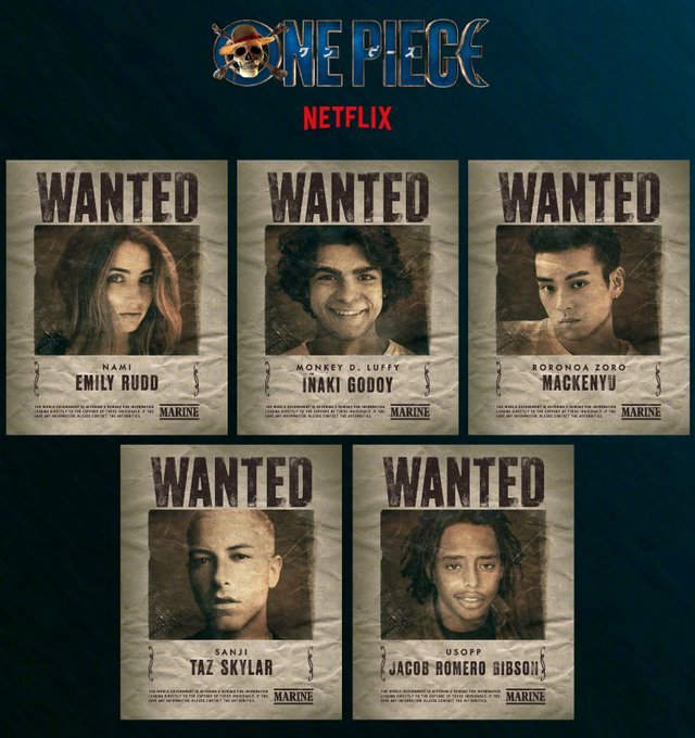 好莱坞真人版《海贼王》选角与定妆照公开