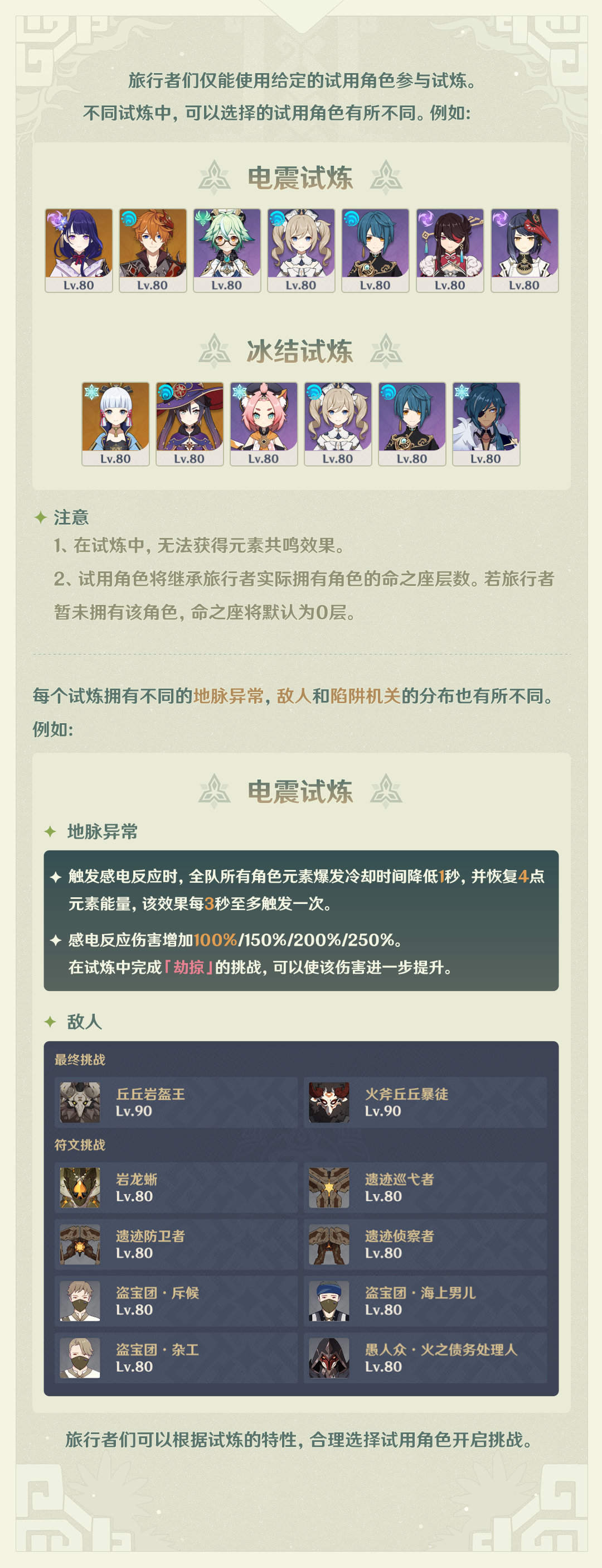 原神2.3：角色试玩活动「迷城战线·光界篇」玩法说明