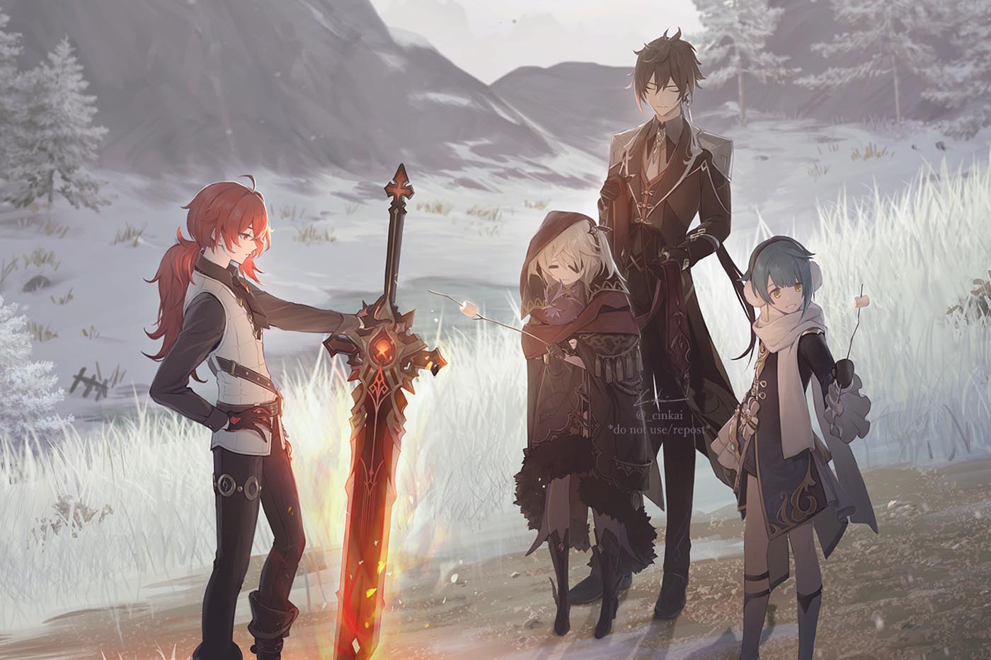 每日好图#晚安原神【211215】