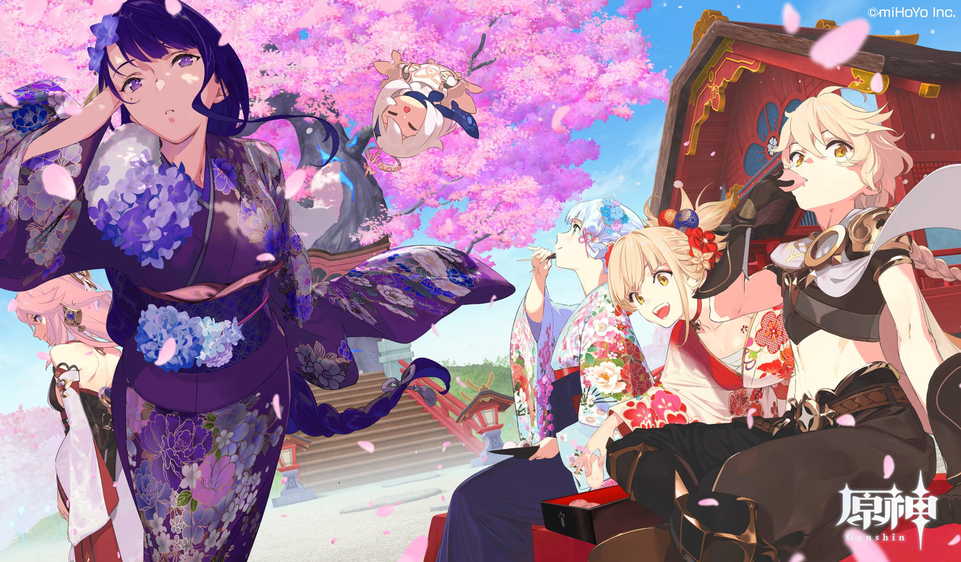 原神：“新年快乐” 日服官方贺图