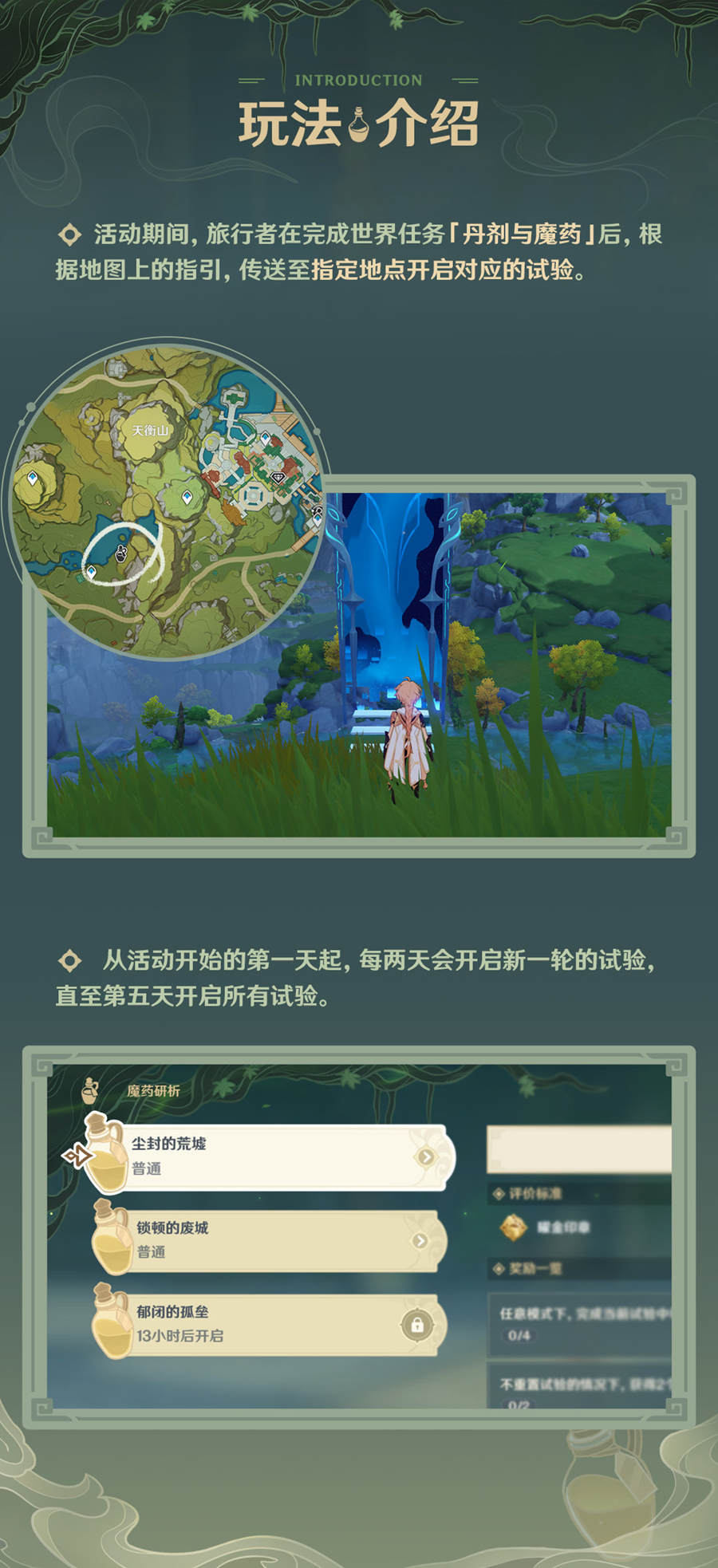 原神2.4：打怪活动「魔药研析」玩法说明