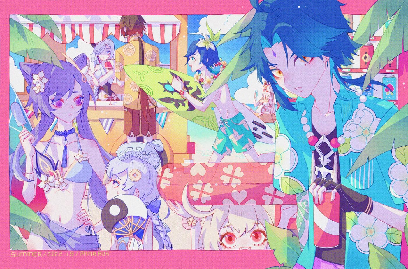 P站原神插画#午安【220128】