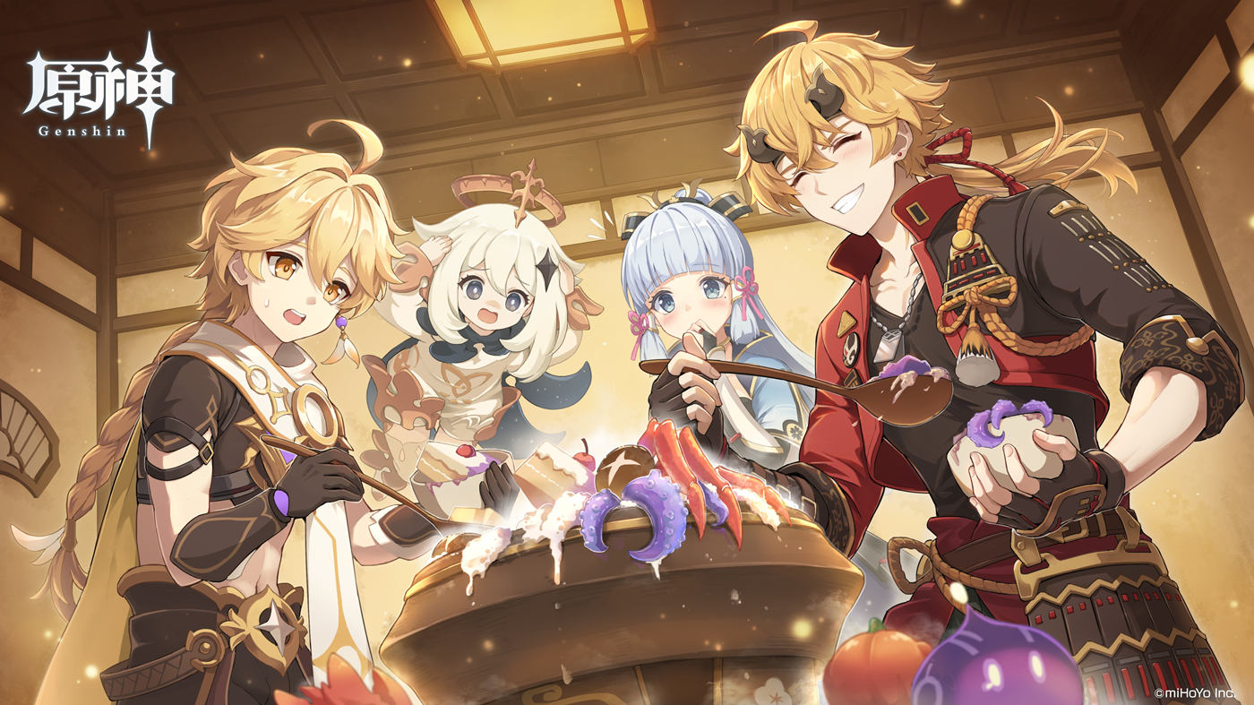 原神：日服官方推特180万粉丝 纪念插画