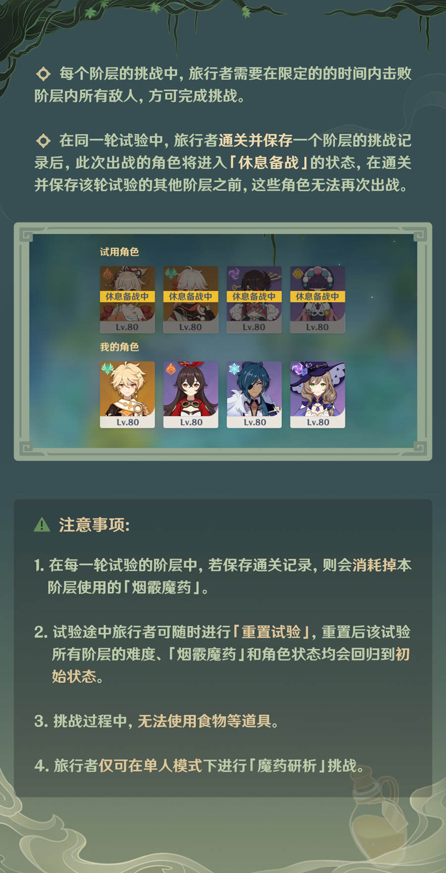 原神2.4：打怪活动「魔药研析」玩法说明