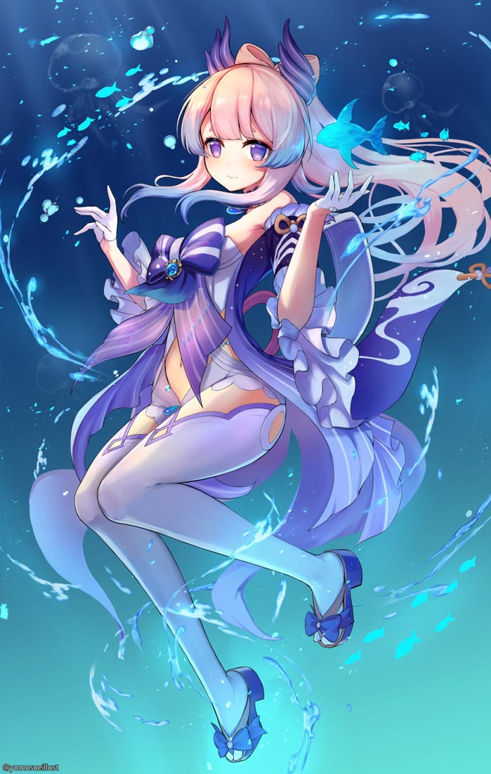 P站原神插画#午安【220128】