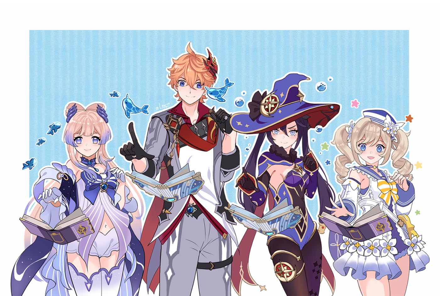 插画美图#午安原神【220217】