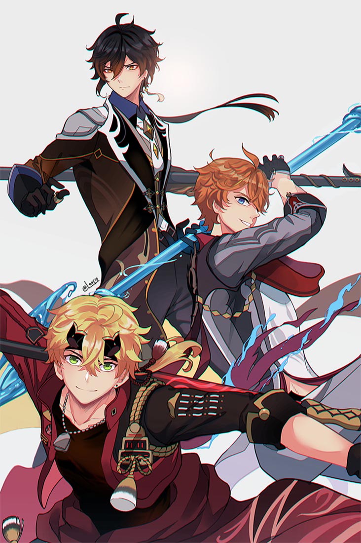 插画美图#午安原神【220217】