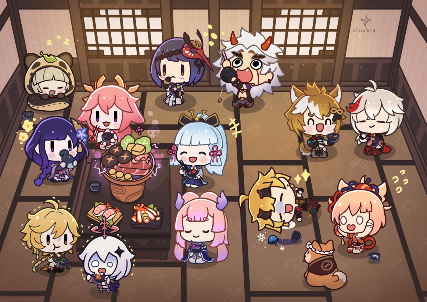 P站原神插画#早安【220222】