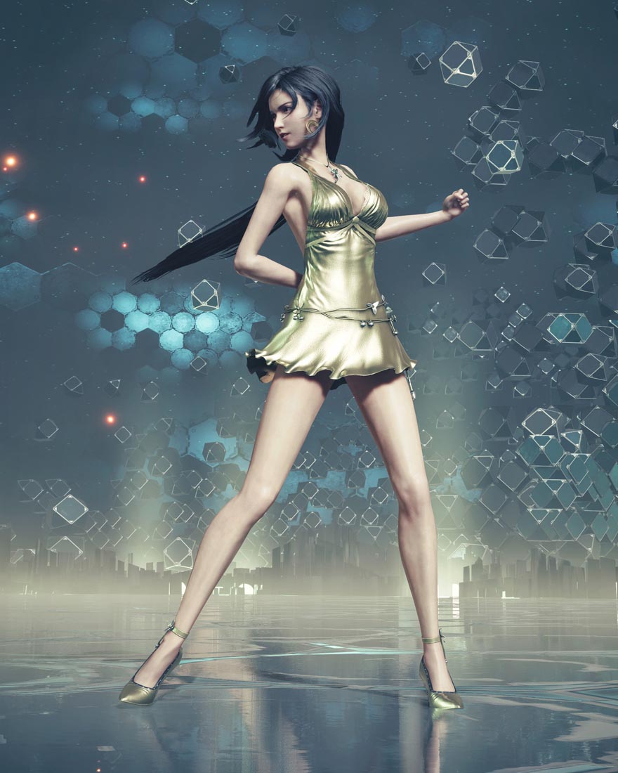 《最终幻想7 重制版》蒂法MOD图