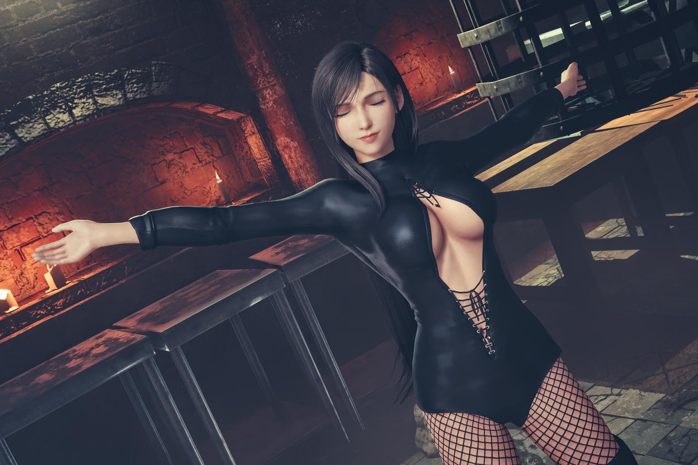 《最终幻想7 重制版》蒂法MOD图